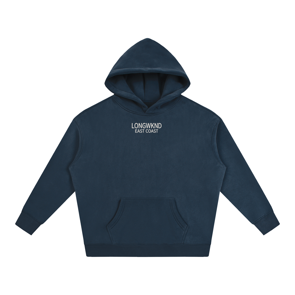 Oversize Navy Fish Hoodie