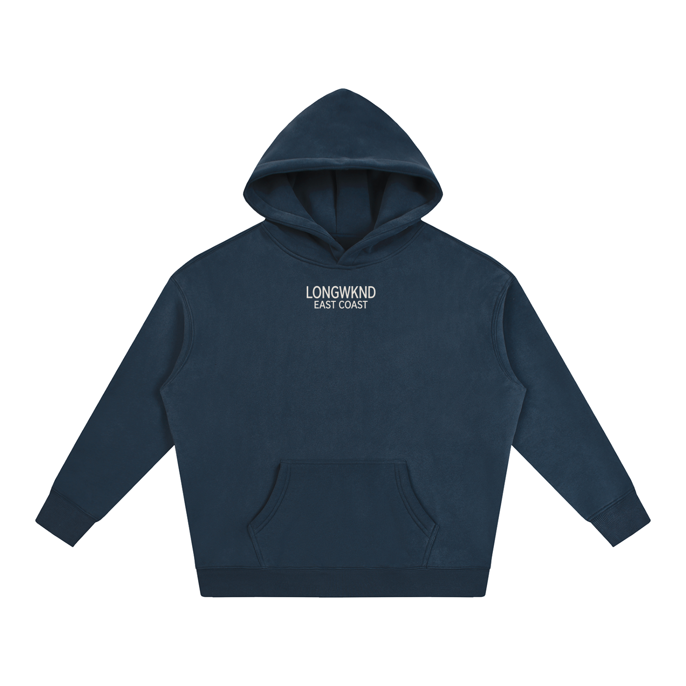 Oversize Navy Fish Hoodie