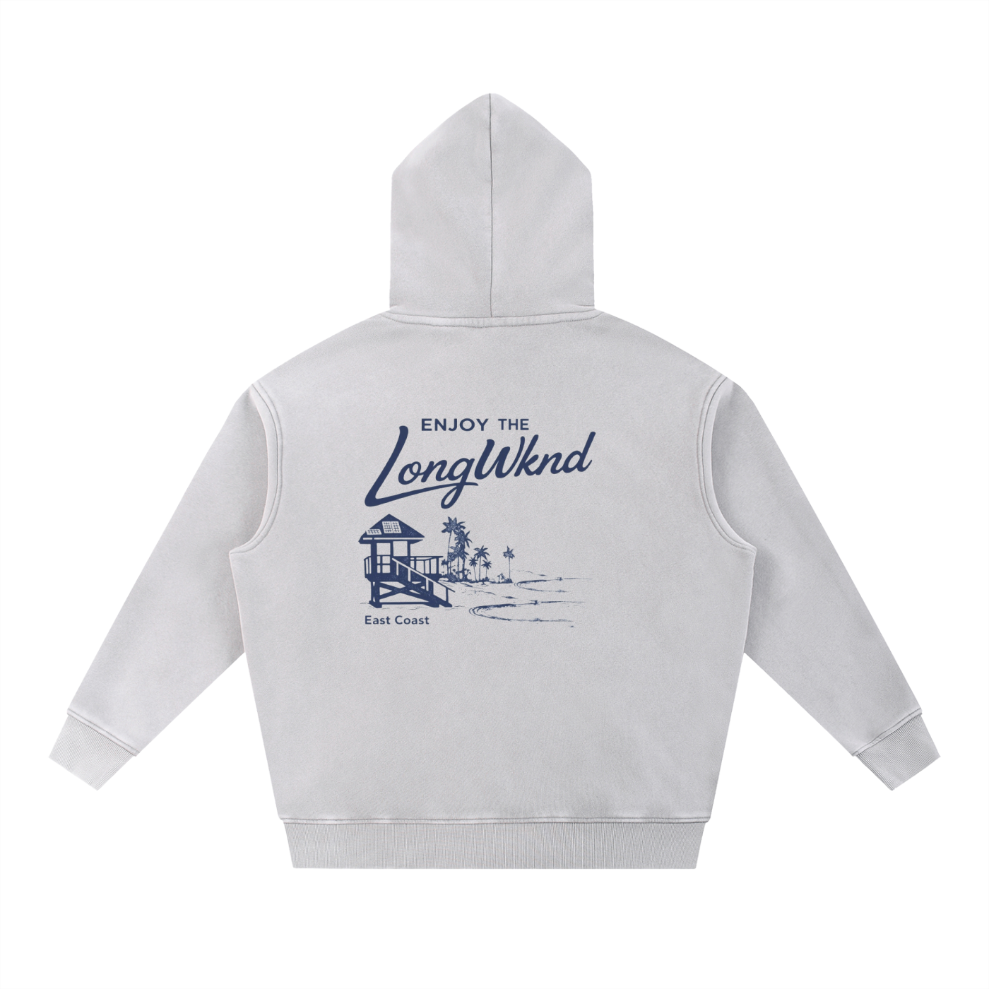 Snow Wash Fleece Oversize Hoodie