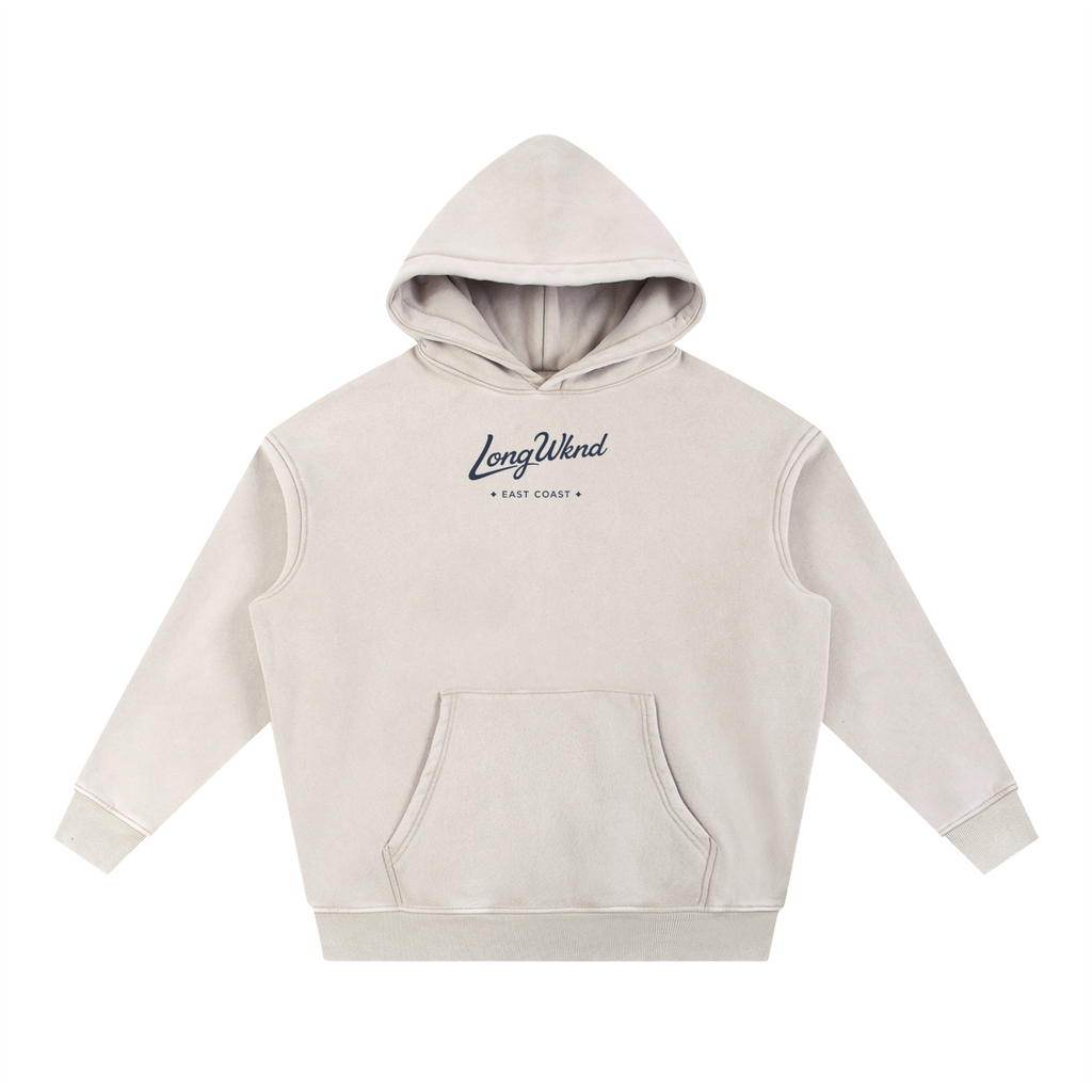Snow Wash Fleece Oversize Hoodie