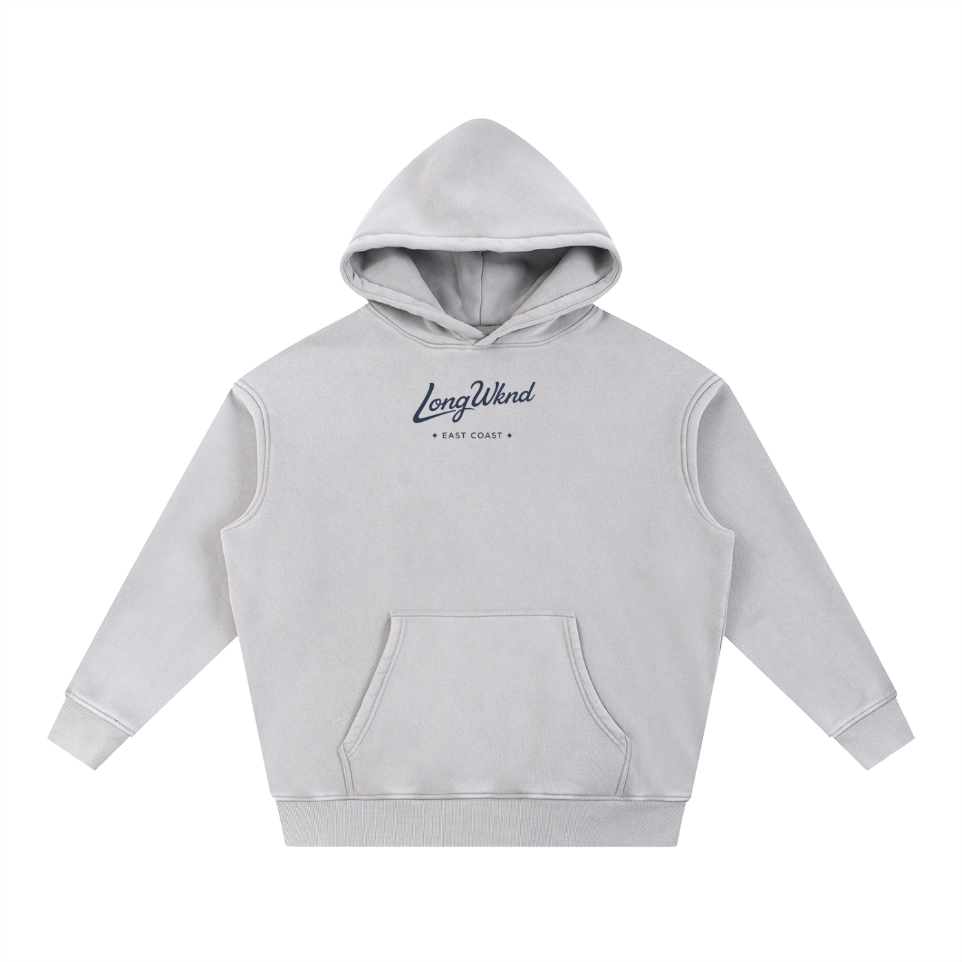Snow Wash Fleece Oversize Hoodie